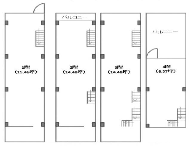 外神田三丁目ビル1F～4F 間取り図