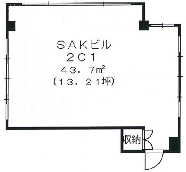 SAKビル201 間取り図