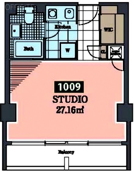 ホテル&レジデンス六本木1009 間取り図