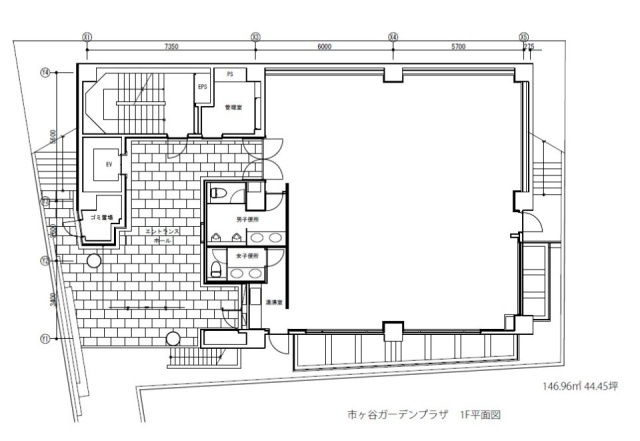 市ヶ谷ガーデンプラザビル1F 間取り図