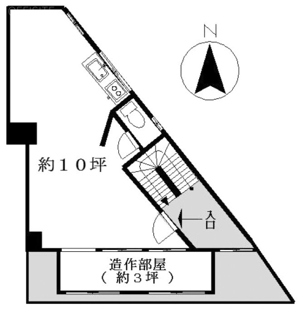 第2橋本ビル3F 間取り図