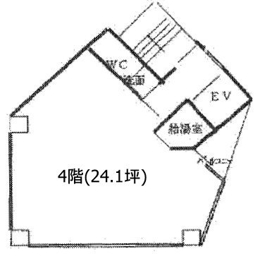 プルミエ西新宿ビル4F 間取り図