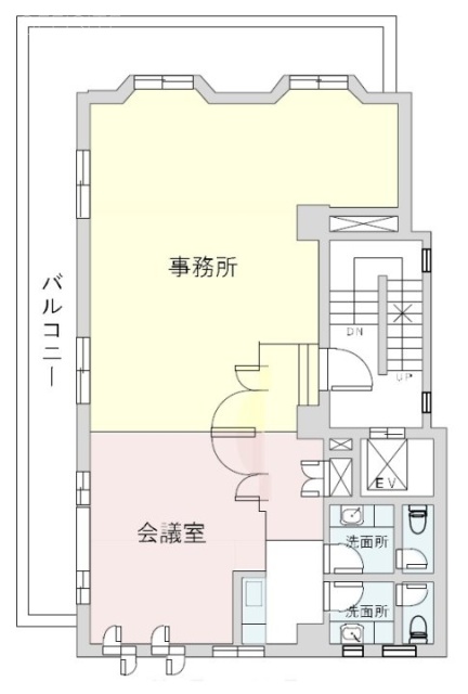 第四共同ビル4F 間取り図