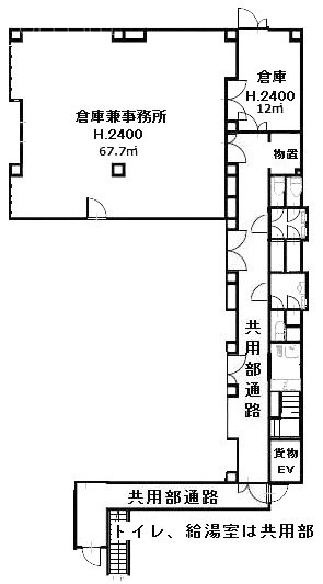 泰正ビル1F 間取り図