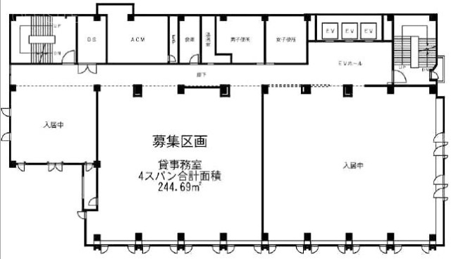 川本ビル6F 間取り図