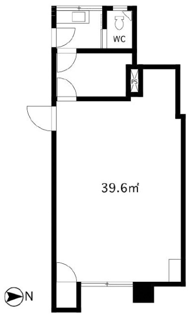 ヴィラ桜丘ビル1F 間取り図