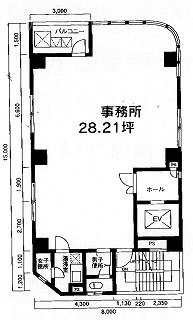 南青山渡辺ビル6F 間取り図