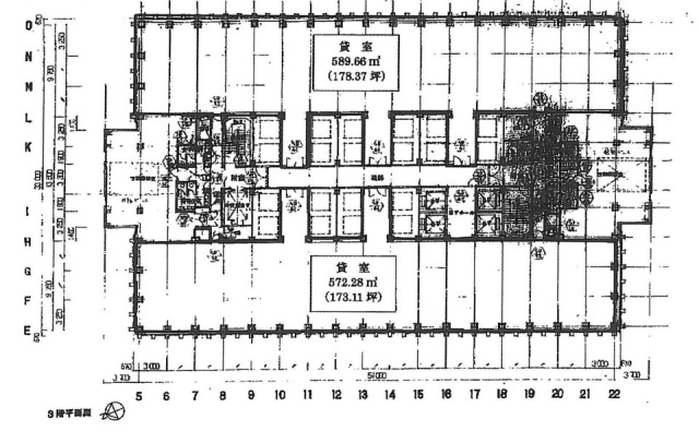 新宿野村ビル3F 間取り図