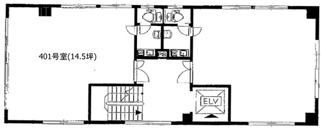 小山第2ビル401 間取り図