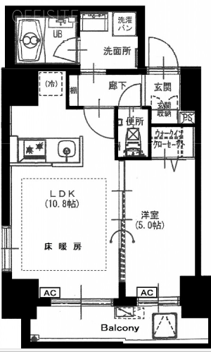 カーサ麻布ル・グラン701 間取り図