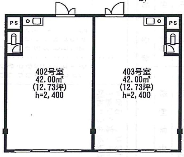 ワコー成瀬ビル403 間取り図