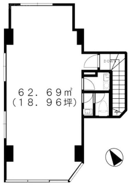 KTビル2F 間取り図