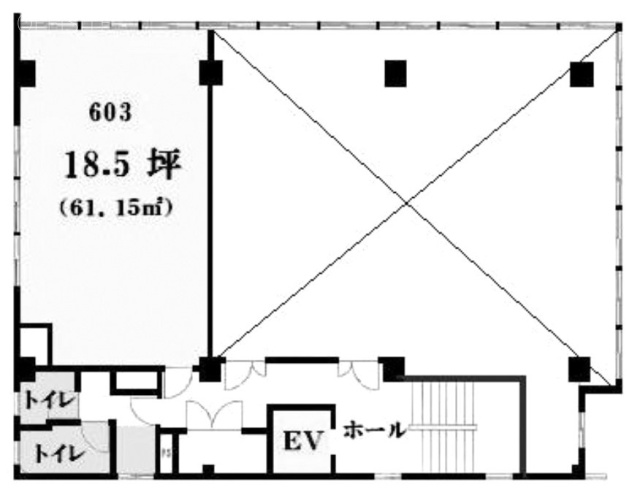 第1東ビル603 間取り図