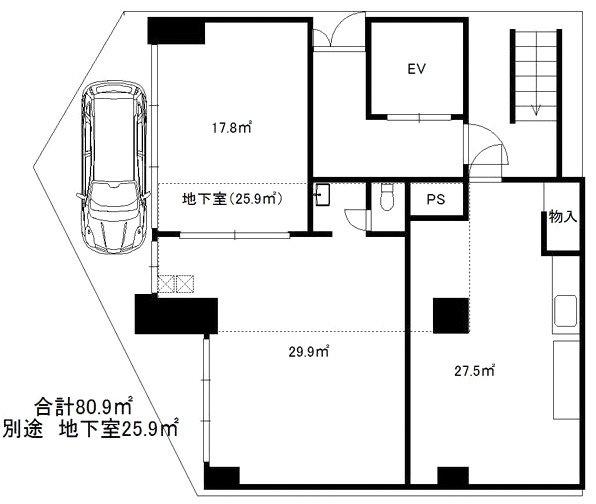 飯田ビル1F 間取り図