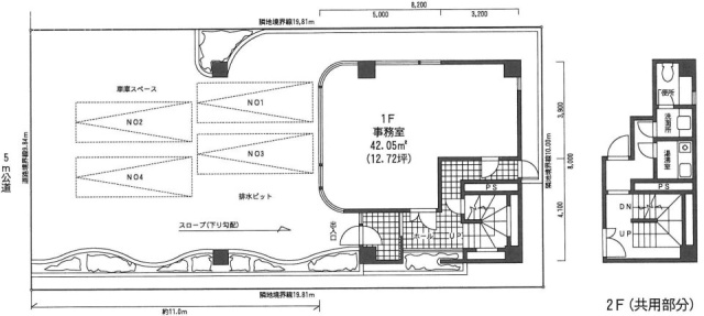 大勝(オーカツ)ビル1F 間取り図