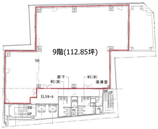 KDX麹町ビル9F 間取り図