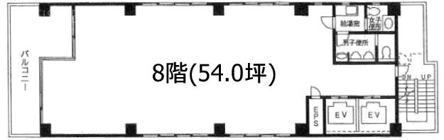 八重洲第七長岡ビル8F 間取り図