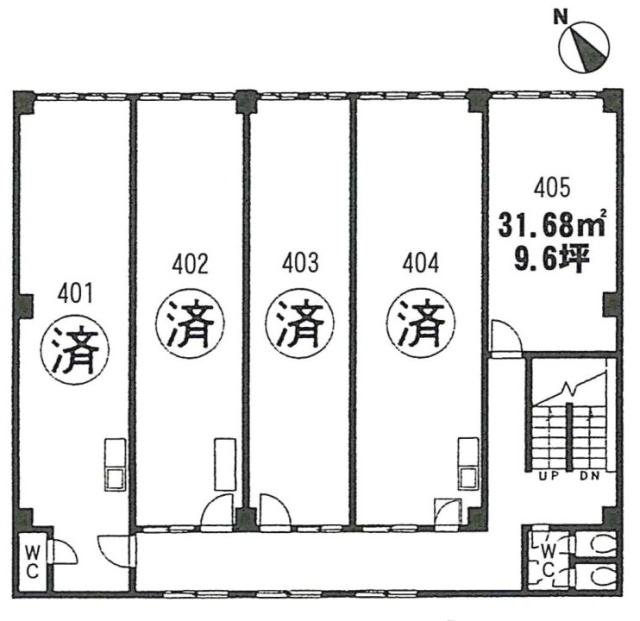 OKK日本橋ビル405 間取り図