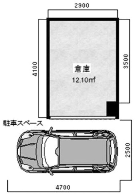 ベルメゾンオクムラビル1F 間取り図