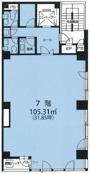 河口ビル7F 間取り図