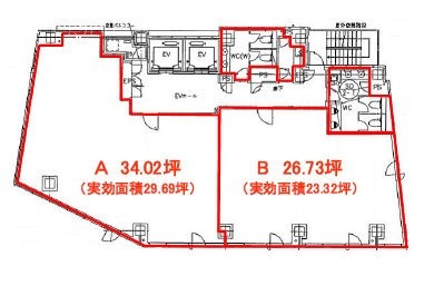 麹町市原ビルB 間取り図