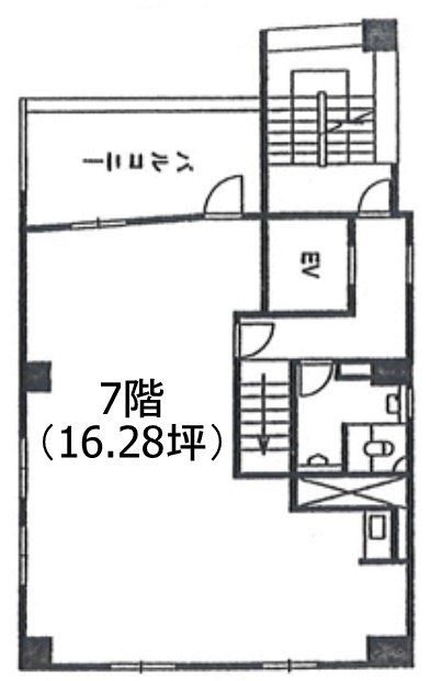 銀座歌茶屋ビル7F 間取り図