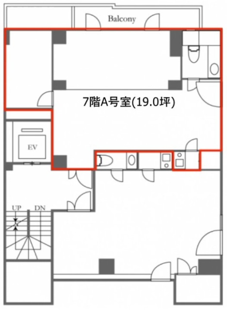 MGB麻布十番A 間取り図