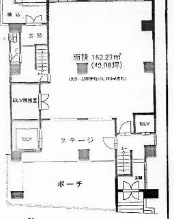 英明ビル1F 間取り図