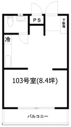 サンコーポ代官山103 間取り図