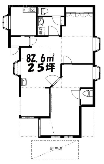 エラールビル1F 間取り図