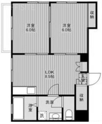 エビヤビル201 間取り図