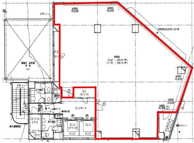 千住MKビル6F 間取り図