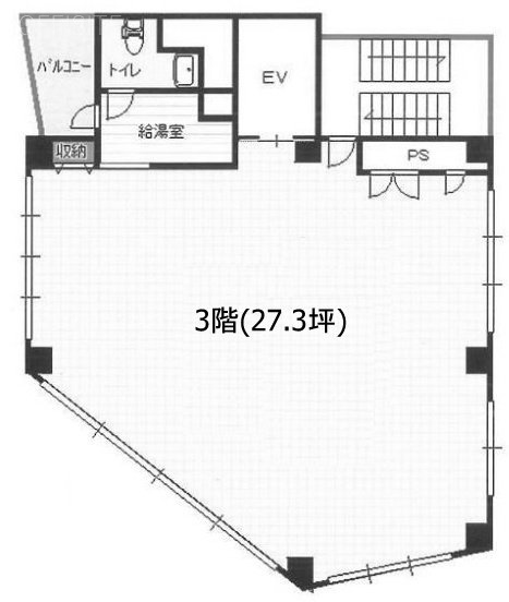 日本橋村松ビル3F 間取り図