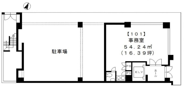 AB赤坂ビル1F 間取り図