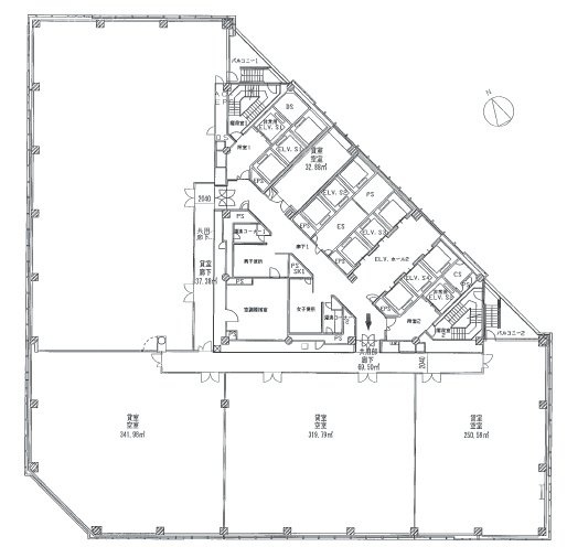 大手町ファーストスクエアウエストタワーA 間取り図