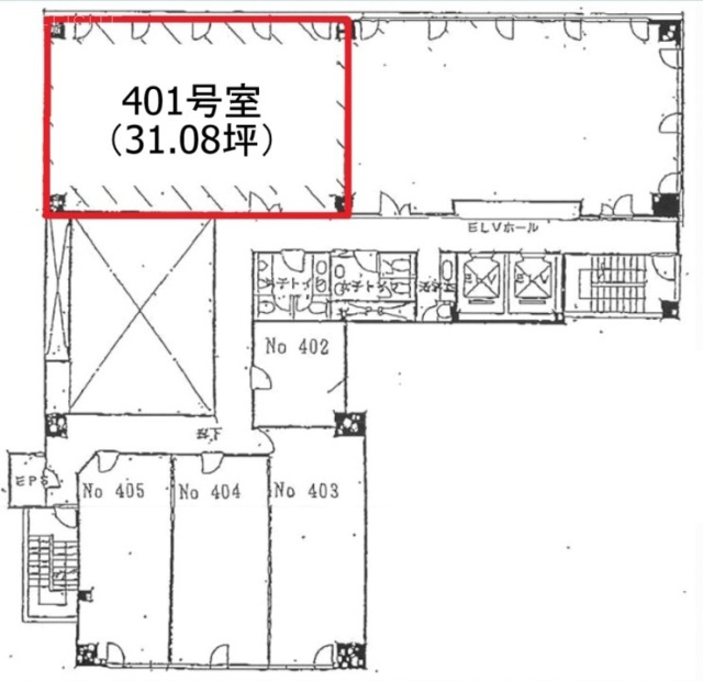 全国燃料会館401 間取り図