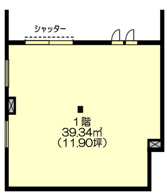 クラージュビル1F 間取り図