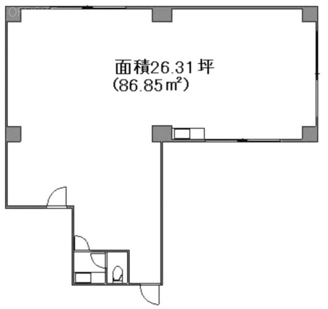 湯島堀井ビル1F 間取り図