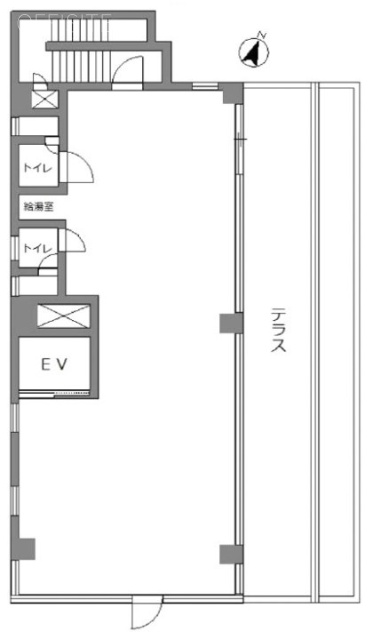 ホクシンビル5F 間取り図