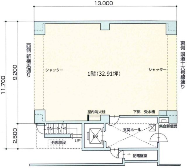 桜木町日本堂ビル1F 間取り図