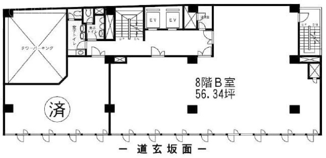 ビジネスヴィップ渋谷・道玄坂坂本ビルB 間取り図