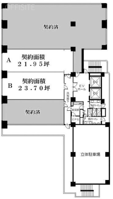 第15三ツ木ビル5F 間取り図