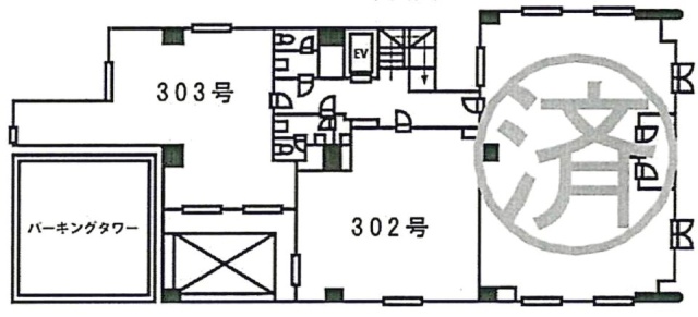 OAK(オーク)ビル303 間取り図