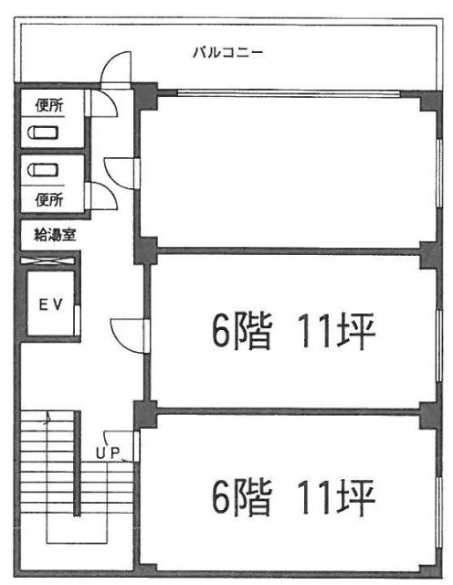 中山第2ビル6F 間取り図