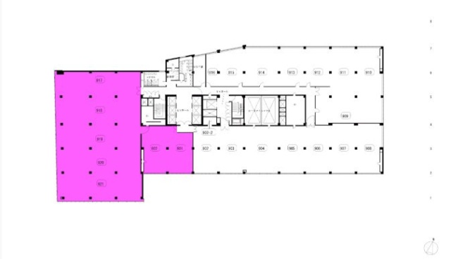 山王グランドビル9F 間取り図