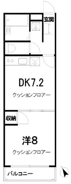 サンハイツ深野102 間取り図