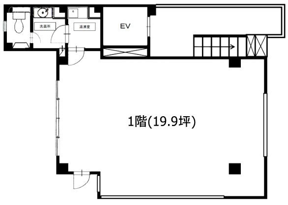 ピラミッドビル1F 間取り図