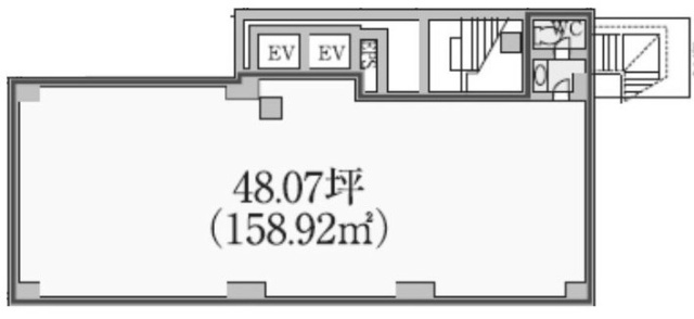 Daiwa築地ビルB1F 間取り図