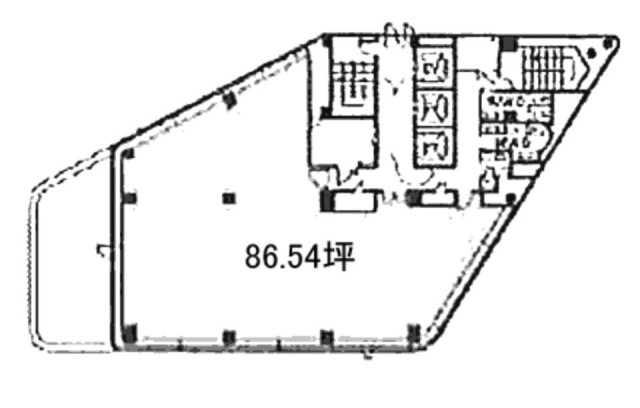 品川センタービル11F 間取り図