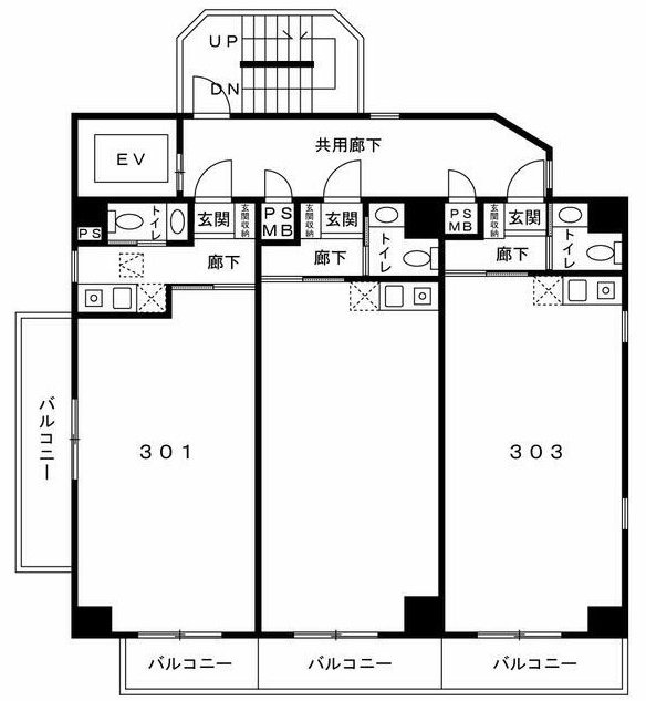 イガリビル301 間取り図